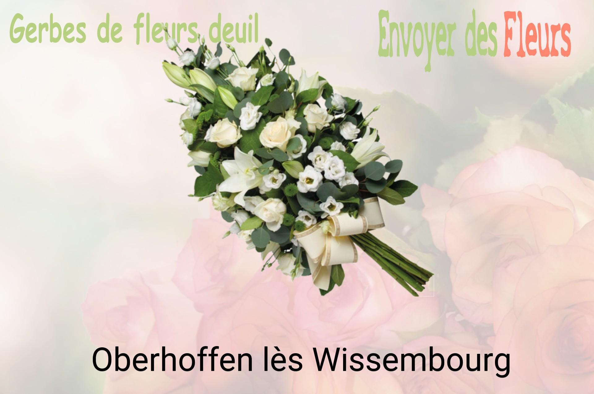 Gerbe de fleurs de deuil livrée à Oberhoffen-lès-Wissembourg